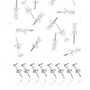 DEEINN Push Pins Tacks, Clear Plastic Head, Steel Point, Push