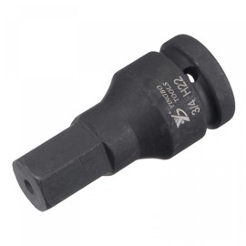 uxcell 22mm Impact Hex Bit Socket, 3/4" Drive 100mm Length High Carbon Steel Metric Sizes