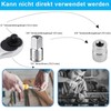 6 Piece Adapter Set, Socket Adapter, Ratchet 3/8 to 1/2,
