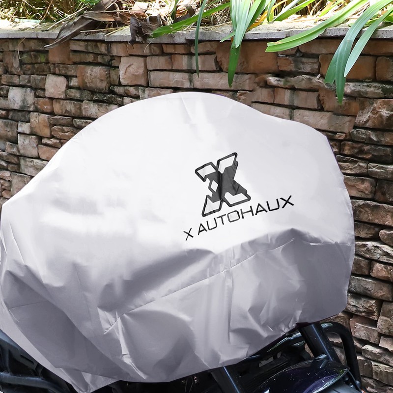 X AUTOHAUX Motorcycle Cover Lightweight Half Cover Outdoor Waterproof Rain