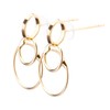 LOKUMI jk-221 Earrings, Made in Japan, 18K Gold, K18 Post