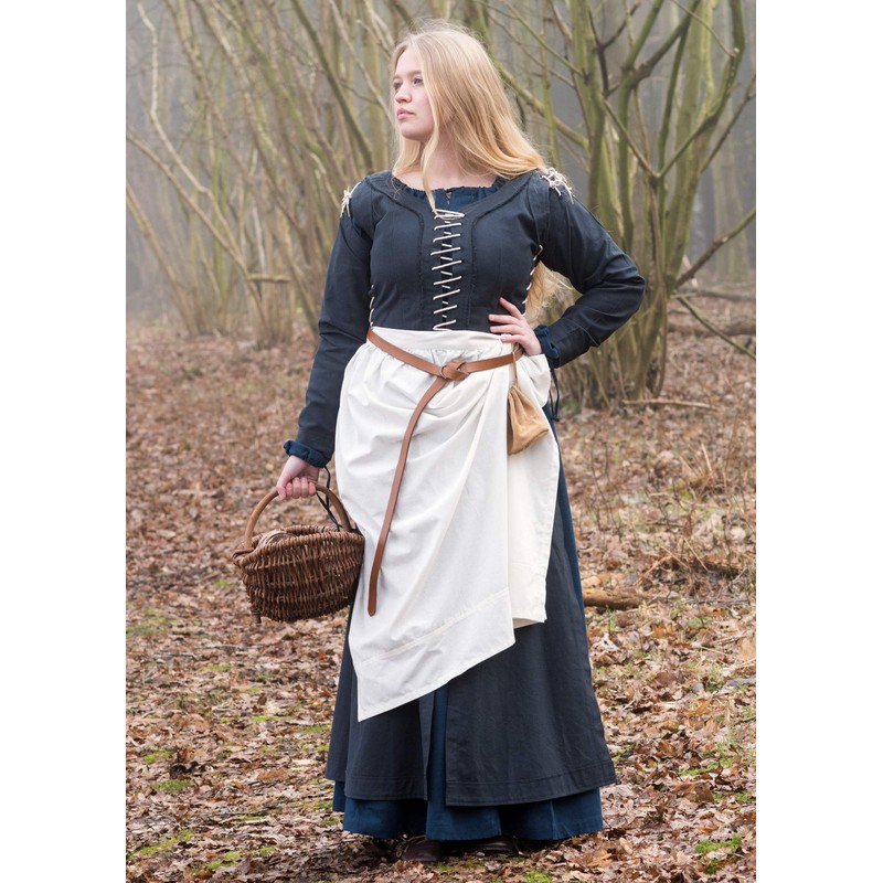 Battle-Merchant Long Medieval Cotton Apron for Medieval Viking LARP or
