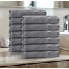 Casabella 12 Pack Flannel Face Cloth - 100% Cotton Face