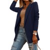 CRAZY GRID Women Business Blazer Work Casual Suit Jacket Long