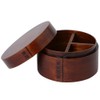 Iris Plaza Bento Box Brown 13 X 13 X 11.5 bdh04 a
