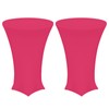 QUARKZMAN Pack of 2 Round Cocktail Tablecloth, 32 x 43