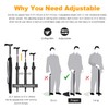 Walking Sticks Umbrella - Height Adjustable Walking Cane Crutch Self