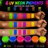 6 Color UV Reactive Neon Pigment Powder Set – Blacklight