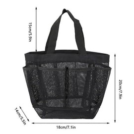 Portable Mesh Shower Bag Caddy 8 Pocket Bathroom Tote Toiletry Bath Organizer AU