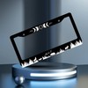 Moon Phases License Plate Frame Wolf Bear Deer License Plate