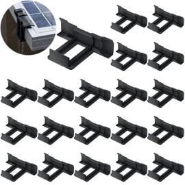 Solar Panel Water Drain Clips, PV Module Cleaning Clips, Photovoltaic Panels, Water Drained Path Clip, Drainage Clips, for Water Drain, Photovoltaic Panel, Drain Clips, 40 mm, Pack of 20
