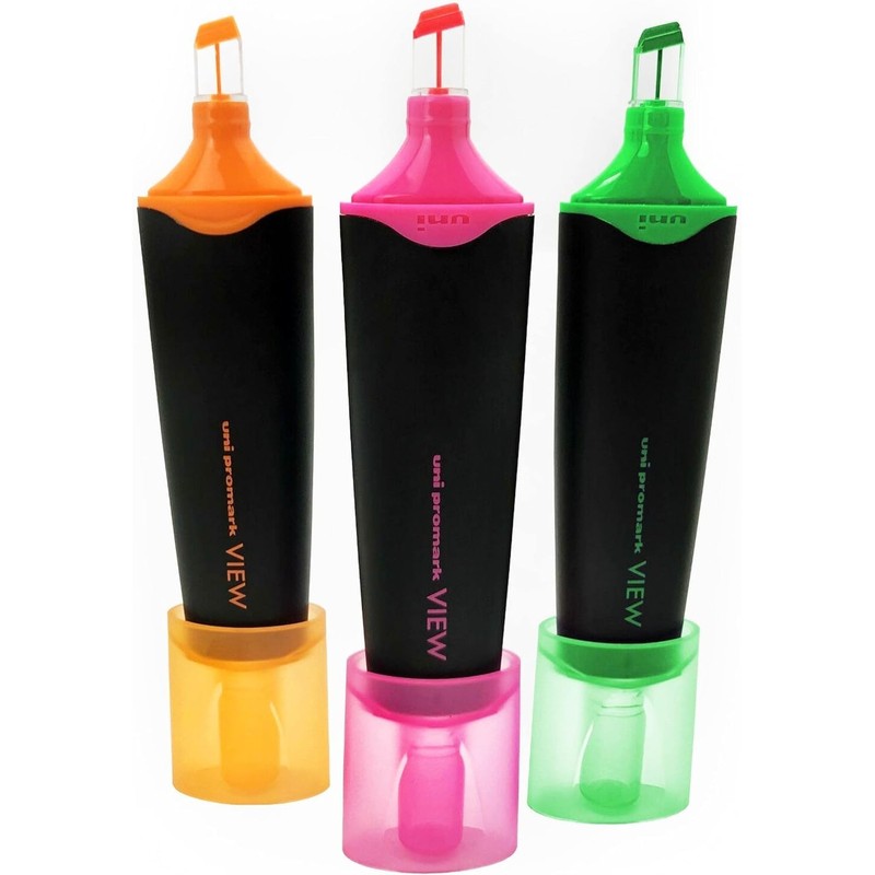 uni-ball - USP-200 Promark View Highlighter Pens - 5mm Chisel