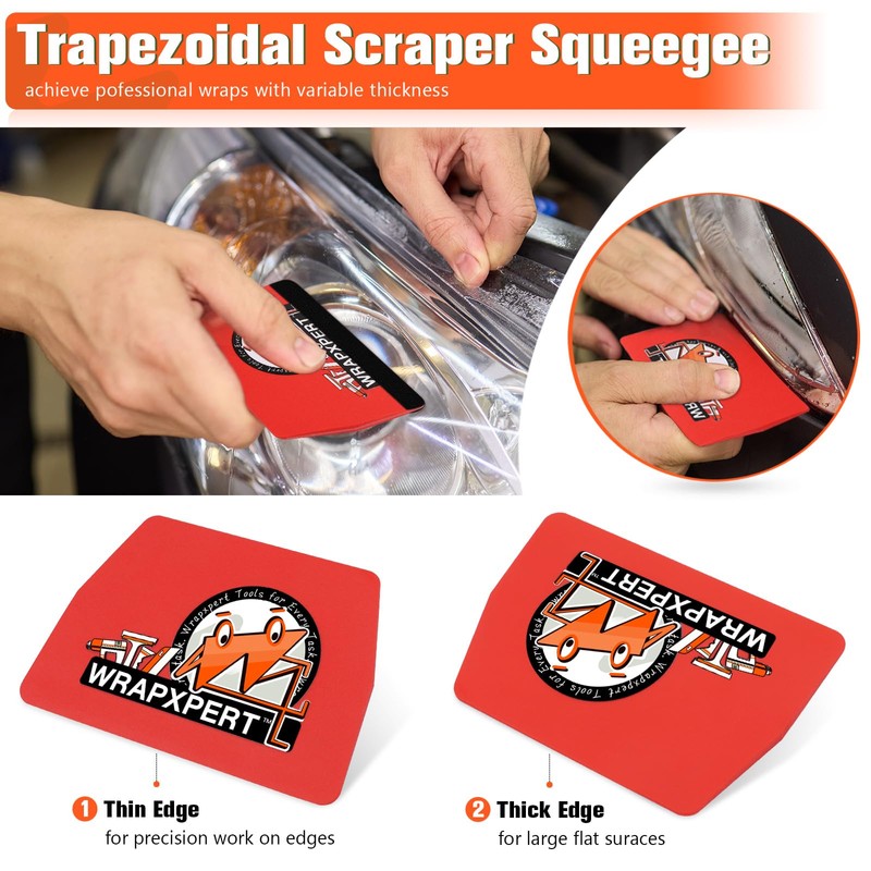 WRAPXPERT Vinyl Wraps Tools Tint 6 Pcs Car Window Tint