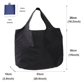 FAVORTALK Shopping Bags for Women 2 Pcs Reusable Washable Grocery Bag Large Strong Durable Produce Bags with Handle Eco Friendly Foldaway Shopper Bag for Fruits Veggies Storage - D24409