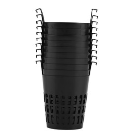 Niiyen 10PCS Net Pots Hydroponic Grow Basket Plant Grow Cup Planting Mesh Pot Hydroponic Bucket Lids for Outdoor Indoor Plant Support