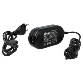 vhbw 2m Power Supply Compatible with Panasonic Lumix DMC-FX150, DMC-FX12, DMC-FX07K, DMC-FX07T, DMC-FX07R, DMC-FX10 Camera, Digital Camera