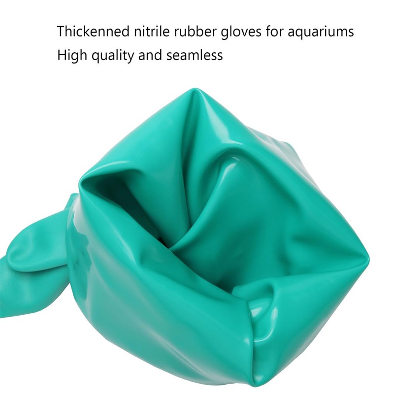 AUTSEEYS Aquarium Gloves for Fish Tank Maintenance,Shoulder Length Waterproof Long
