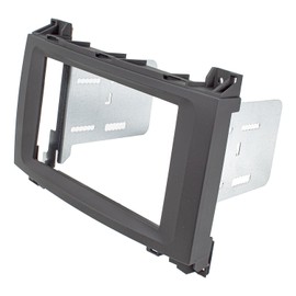 tomzz Audio 2434-006 Double DIN Radio Fascia HQ Compatible with Mercedes A-Class W169 B-Class W245 Sprinter W906 Viano W639 Vito W639 / V447 VW Crafter Black