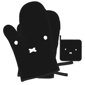 Miffy Heat Resistant Potholder Oven Mitt Pot Holder Heat Resistant Mittens Stylish Cute Oven Mitt Burn-Resistant Anti-Slip Kitchen Mittens Can be Used with Left and Right Hands, Heat Resistant Gloves,