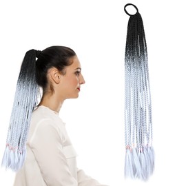 Pony Tails Extensions Pre Stretched Braiding Hair Yaki Texture Crochet Braids Hair Extensions 2817