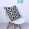 Poluka 2Pack Throw Pillow Covers 18x18 inches Simple Black White