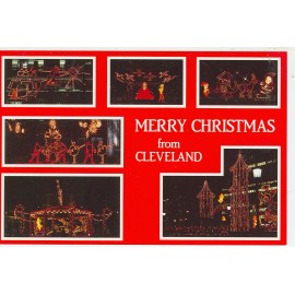 CLEVELAND,OHIO FESTIVE HOLIDAY CHRISTMAS DISPLAYS DOWNTOWN (CD#39*)