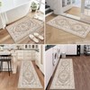 Pauwer Kitchen Mats for Floor 3 Piece Set Boho Non