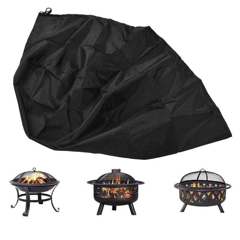 85x40cm Outdoor Patio Fire Pit Cover Home Waterproof UV Resistant