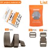 BEYOURD Buckle and Strap Set, 10 Yards Polyester Webbing Strap