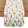 Modern Table Runner Spring Modern Table Runner Linen Table Runner