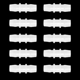 ANPTGHT Plastic Hose Barb Fitting 3/8" x 3/8" Pipe Connectors Joint Splicer Mender Adapter Union for Aquarium Household Adapters Fuel Gas Liquid Air (Pack of 10)