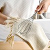 4 Stainless Steel Whisks Kitchen Tiny Whisk Egg Beater for