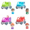 CoComelon, Vehicle with Figure, 4 Pieces, Building Block Construction, Model
