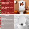 Iconikal 2-Piece Thanksgiving Toilet Seat Cling Set Funny Turkey 11.2x13-Inch