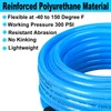EADUTY Heavy Duty Reinforced Polyurethane Air Hose 1/4 in x