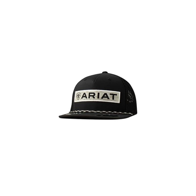 ARIAT Men's Black Flexfit 110 Trucker Cap with Desert Scene