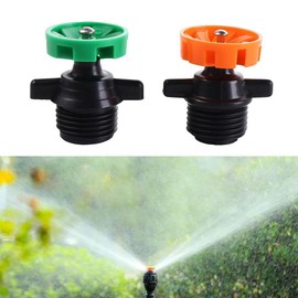 2 Pack 360 Degree Rotating Irrigation Nozzle, 1/2 Inch Male Thread Micro Sprinkler, 200-250L/H Automatic Rotating Watering Irrigation Sprinklers for Garden Park Lawn