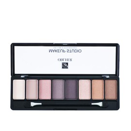 8-color eyeshadow palette, luxurious contouring eyeshadow palette, matte pearlescent high-color warm eyeshadow palette, suitable for noble dinner makeup, glitter and dazzling color