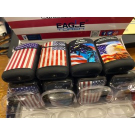 EAGLE SINGLE BUTANE TORCH FLAG /PATRIOTIC DESIGNS