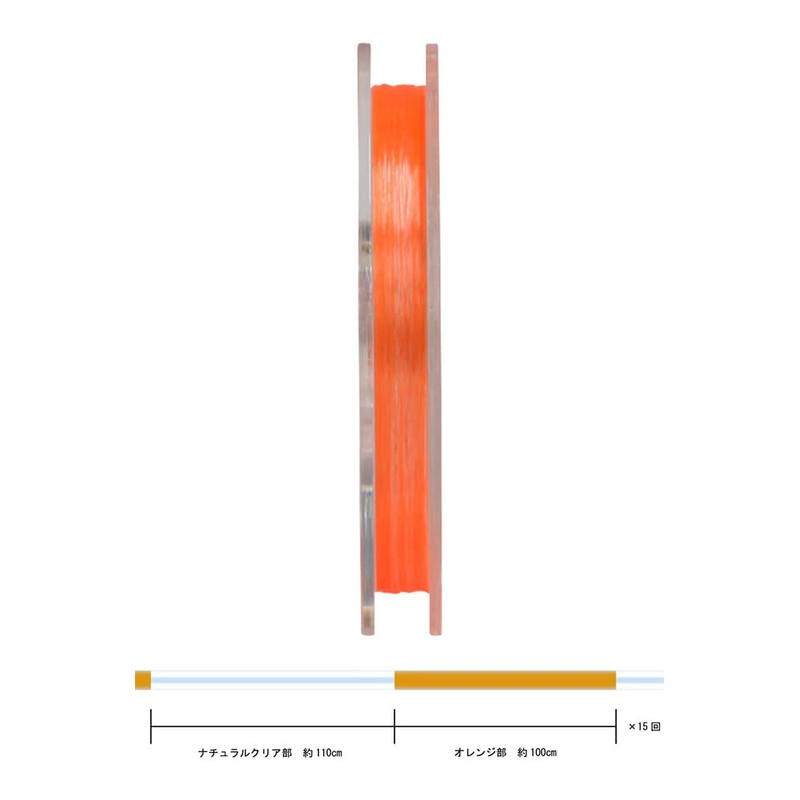Sunline Troutist Visible Reader, 12.8 ft (34 m), Single Item,