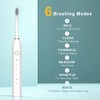 SUNPRO 2-Pack Sonic Electric Toothbrush with 6 Cleaning Modes and
