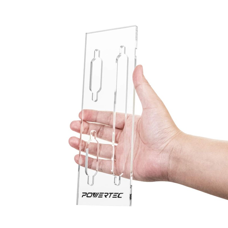 POWERTEC 71120 Picture-Hanging Keyhole Template