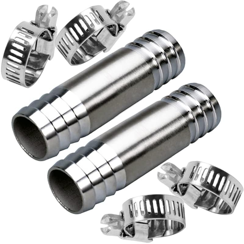 Fitvell Stainless Hose Barb 3/4" Splicer Mender Union Tubing Coupling