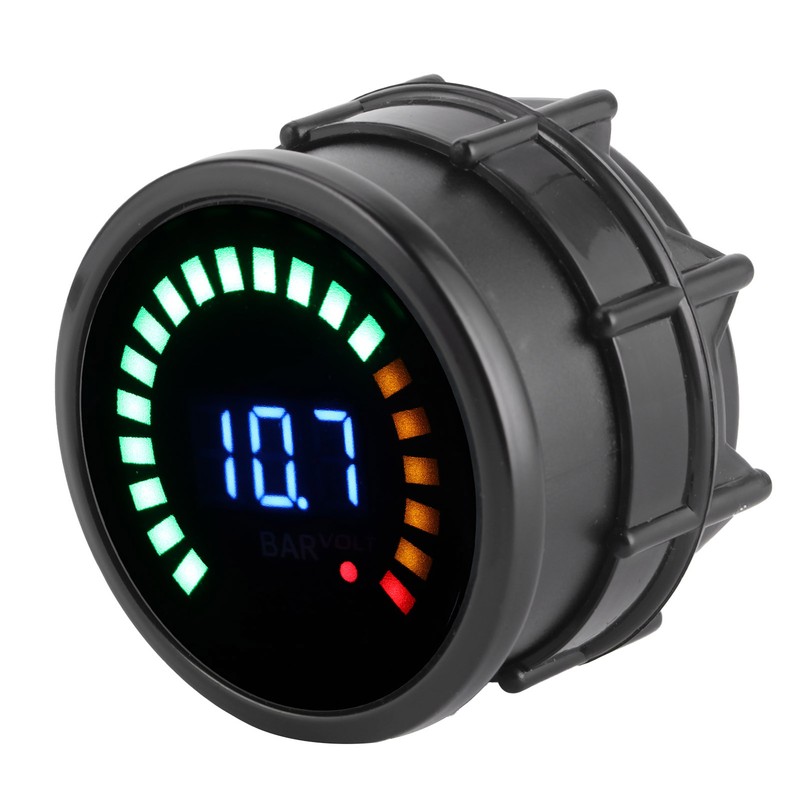 2in Car Voltmeter with LED Digital Display Vacuum Pressure Gauge