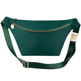 YogoRun Fanny Packs for Women Cross Body Crossbody Sling Bags for Women Nylon Waist Belt (Blackish Green)