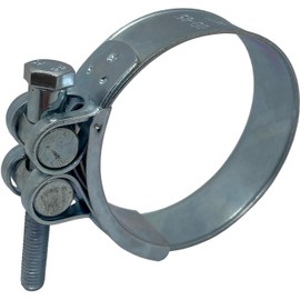 1x Lumonic Stainless Steel Joint Bolt Clamp 80-85 mm V2A Exhaust Clamp for Construction Cars Trucks