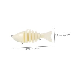 CORHAD Top Water Bass Lures 4pcs Multisegment Fishing Lures Realistic Design Shallow Crankbait for Freshwater