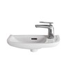 Fine Fixtures Small Wall Mounted Bathroom Sink, Mounting hardware included.