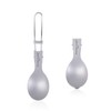 Boundless Voyage Titanium Folding Spoon Spork Fork Set Outdoor Camping