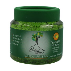 Árbol Verde - Gel Fijador para Cabello con Romero y Sábila, 250 g, Paquete de 1